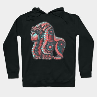 Mexican gorila hand drawn vector illustration Hoodie